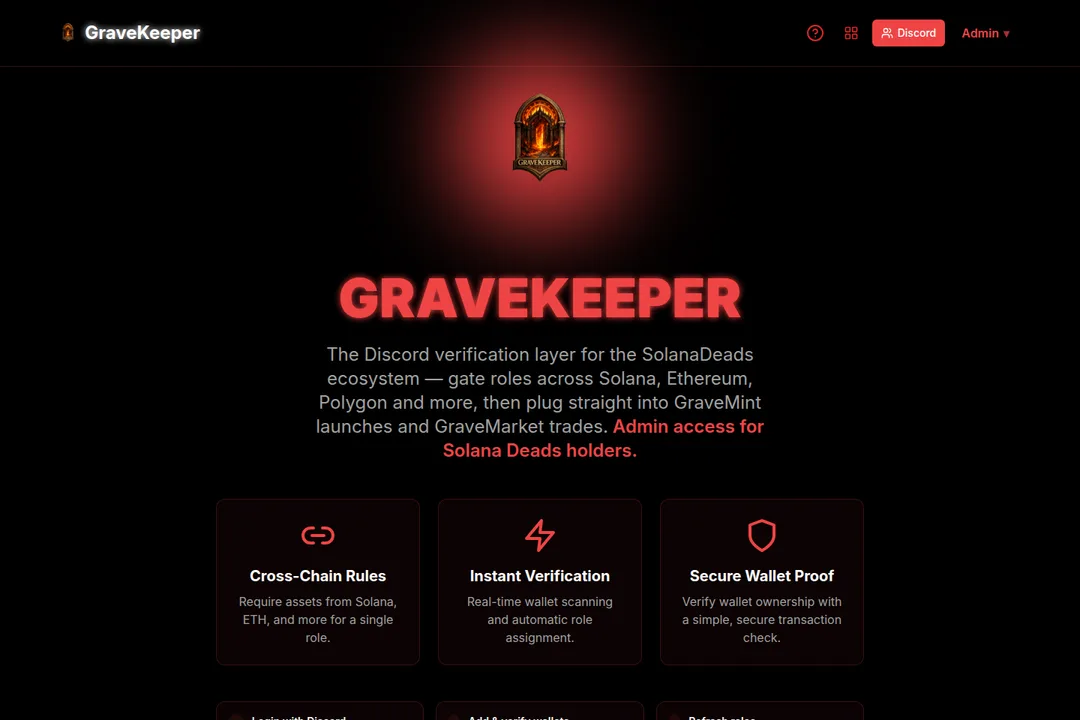 GraveKeeper public app — captured September 2026